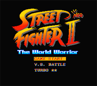 Street Fighter II Neo: The World Warrior - Screenshot - Game Title Image