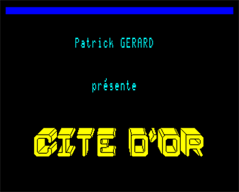 Cité d'Or - Screenshot - Game Title Image