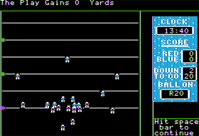 Joe Theismann's Pro Football - Screenshot - Gameplay Image