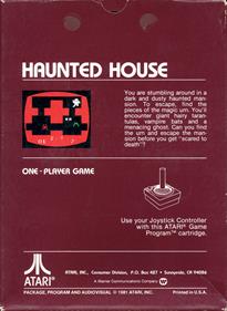 Haunted House - Box - Back Image