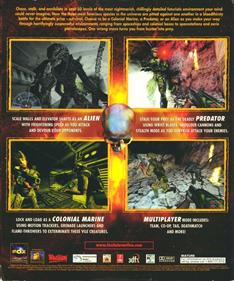 Aliens Versus Predator - Box - Back Image