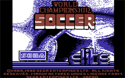 World Championship Soccer - Screenshot - Game Title Image