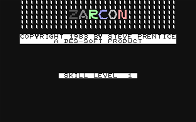 Zarcon - Screenshot - Game Title Image