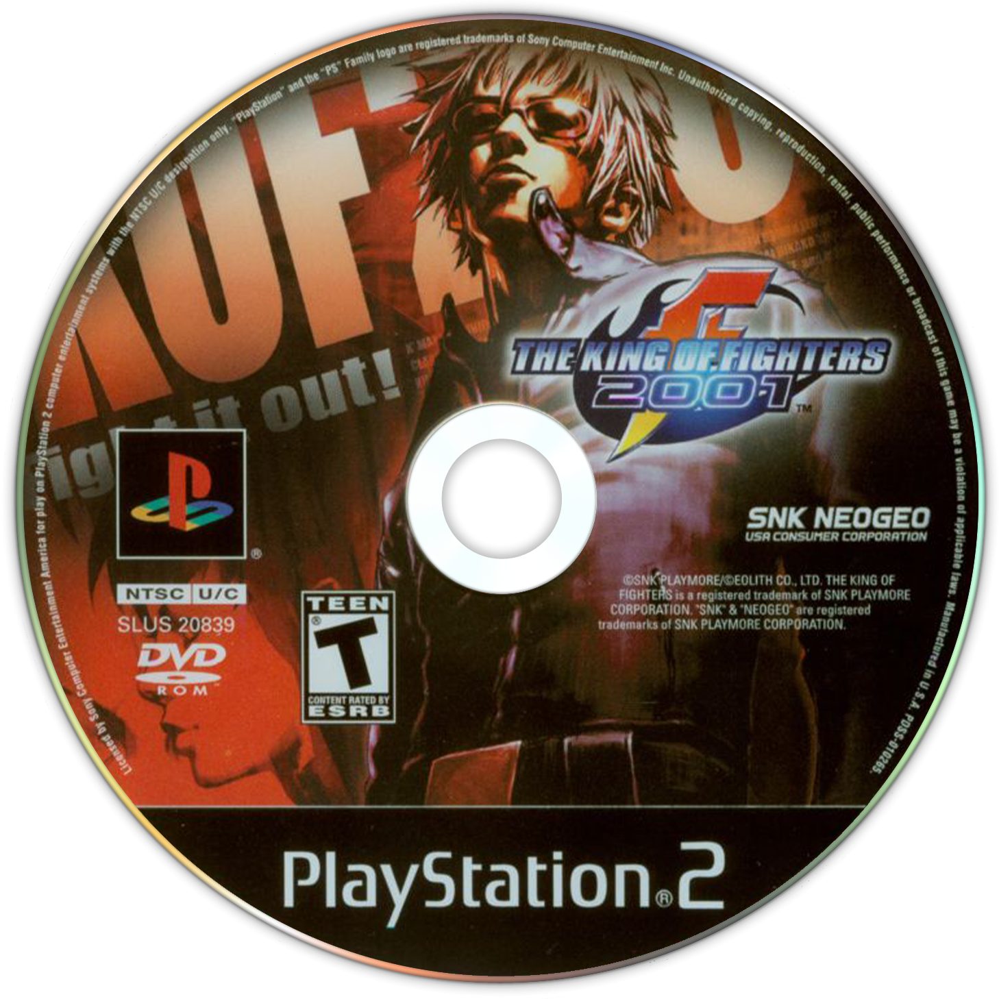  King of Fighters 2000 & 2001 - PlayStation 2 : Artist