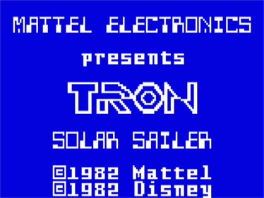 Tron: Solar Sailer - Screenshot - Game Title Image