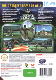 Rugby League 3 - Box - Back Image
