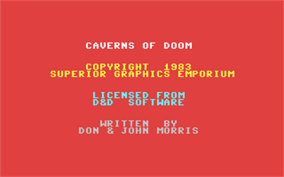 Caverns of Doom - Screenshot - Game Title Image