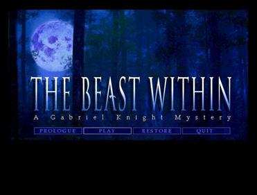 The Beast Within: A Gabriel Knight Mystery - Screenshot - Game Title Image