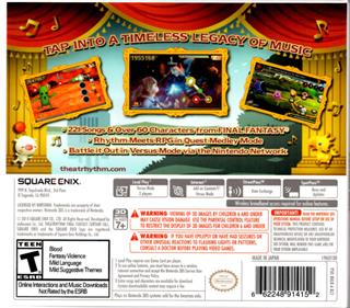 Theatrhythm Final Fantasy: Curtain Call - Box - Back Image