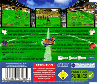 Virtua Striker 2 - Box - Back Image