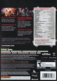 Guitar Hero: Warriors of Rock - Box - Back Image