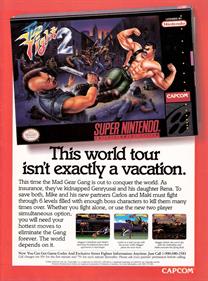 Final Fight 2 - Advertisement Flyer - Front Image