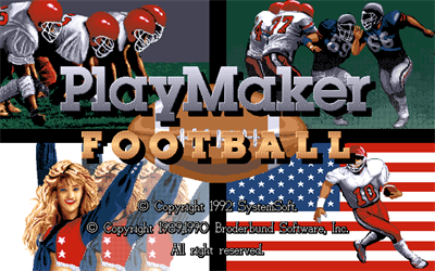 PlayMaker Football - Screenshot - Game Title Image