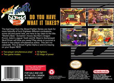 Street Fighter Alpha 2 - Box - Back