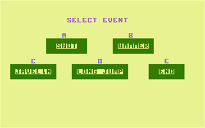 Olympiad - Screenshot - Game Select Image