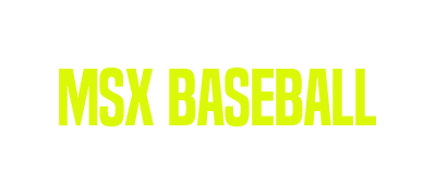 MSX Baseball - Clear Logo Image