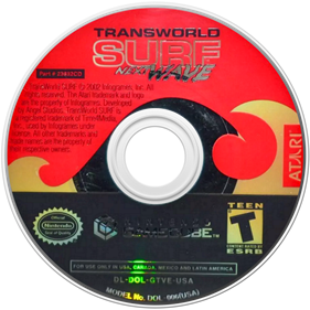 TransWorld Surf: Next Wave - Disc Image