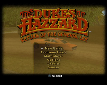 The Dukes of Hazzard: Return of the General Lee - Screenshot - Game Title Image