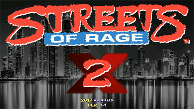 Streets of Rage 2X - Screenshot - Game Title Image