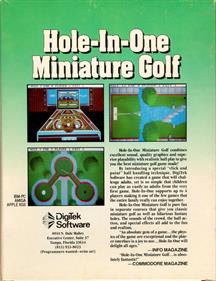 Hole-In-One Miniature Golf - Box - Back Image