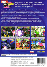 Marvel vs. Capcom 2: New Age of Heroes - Box - Back Image