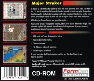 Major Stryker - Box - Back Image