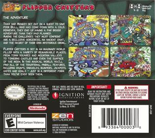 Flipper Critters - Box - Back Image