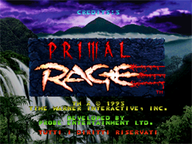 Primal Rage - Screenshot - Game Title Image