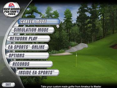 Tiger Woods PGA Tour 2004 - Screenshot - Game Select Image