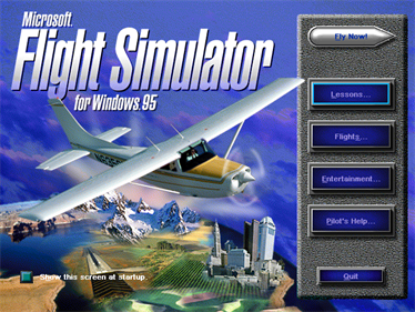 Microsoft Flight Simulator for Windows 95 - Screenshot - Game Select Image