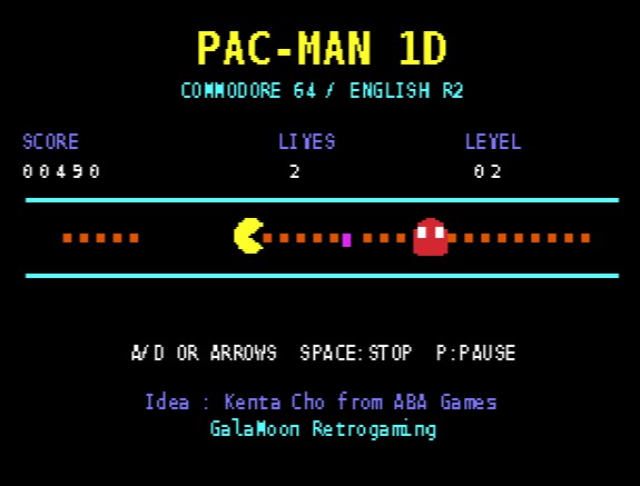 Pac-man 1D