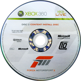 Forza Motorsport 3 - Disc Image