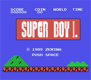 Super Boy I - Screenshot - Game Title Image