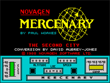 Mercenary: The Second City  - Screenshot - Game Title Image