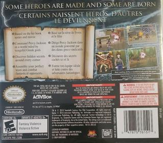 Percy Jackson and the Olympians: The Lightning Thief - Box - Back Image