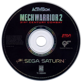 MechWarrior 2: 31st Century Combat: Arcade Combat Edition - Disc Image