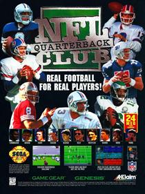 NFL Quarterback Club - Advertisement Flyer - Front Image