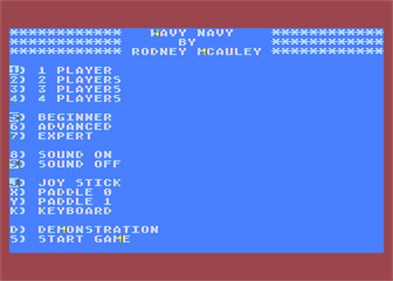 Wavy Navy - Screenshot - Game Select Image