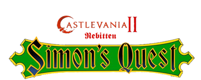 Castlevania II: Simon's Quest Rebitten - Clear Logo Image