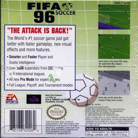 FIFA Soccer 96 - Box - Back Image