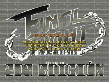 Final Fight Apocalypse: 2nd Edition [Remix Edition] - Screenshot - Game Title Image