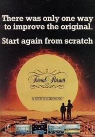 Trivial Pursuit: A New Beginning - Advertisement Flyer - Front Image