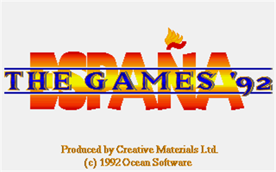 The Games '92: España - Screenshot - Game Title Image
