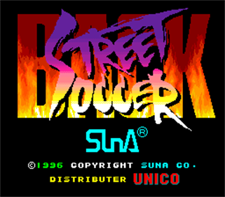 Back Street Soccer - Screenshot - Game Title Image