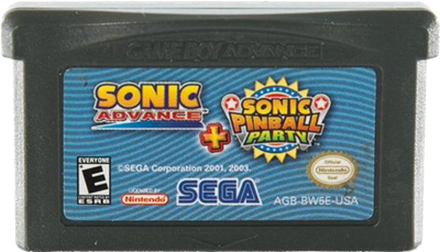 Combo Pack: Sonic Advance + Sonic Pinball Party - Cart - Front Image