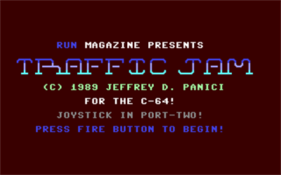 Traffic Jam (RUN) - Screenshot - Game Title Image