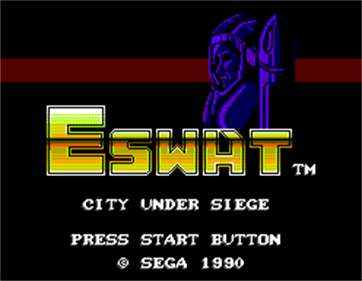 E-SWAT - Screenshot - Game Title Image