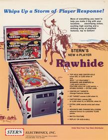 Rawhide - Advertisement Flyer - Front Image
