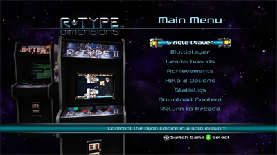 R-Type Dimensions - Screenshot - Game Select Image