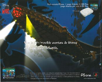 Disney's Atlantis: The Lost Empire - Advertisement Flyer - Front Image